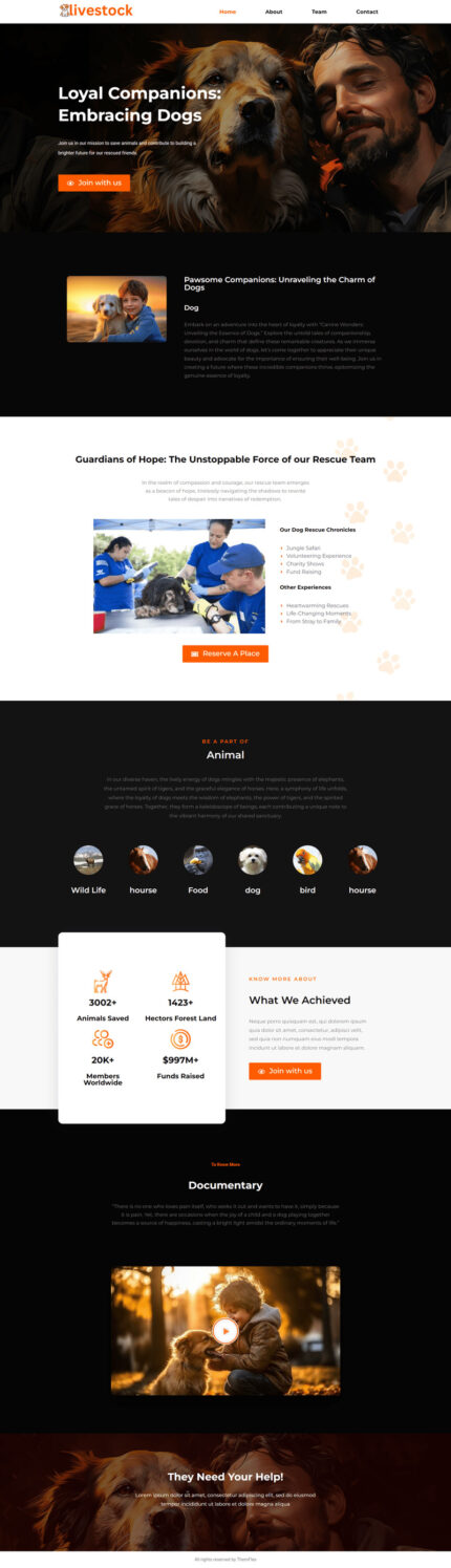 Livestock WordPress Elementor Theme - Features Image 1