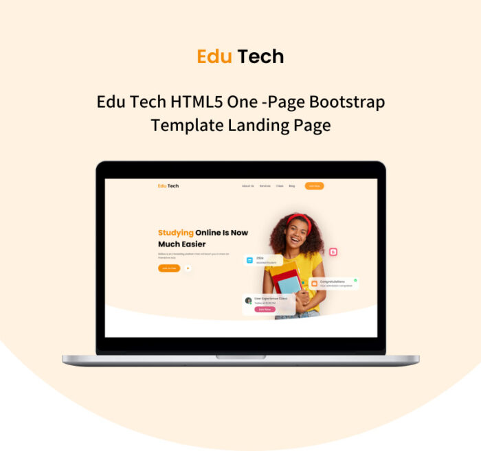 EduTech - Online Education HTML Bootstrap one page Template - Features Image 1