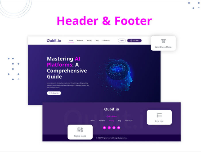 Qubit.io AI Platform HTML5 Bootstrap Website Template - Features Image 6