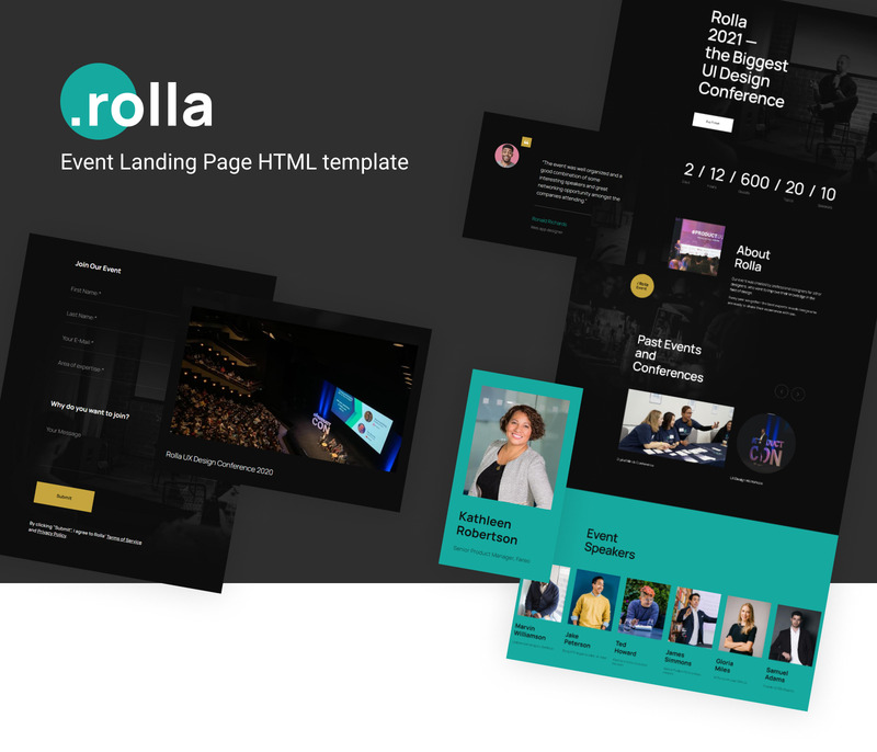 Rolla - HTML5 Event Tickets Template - Features Image 1