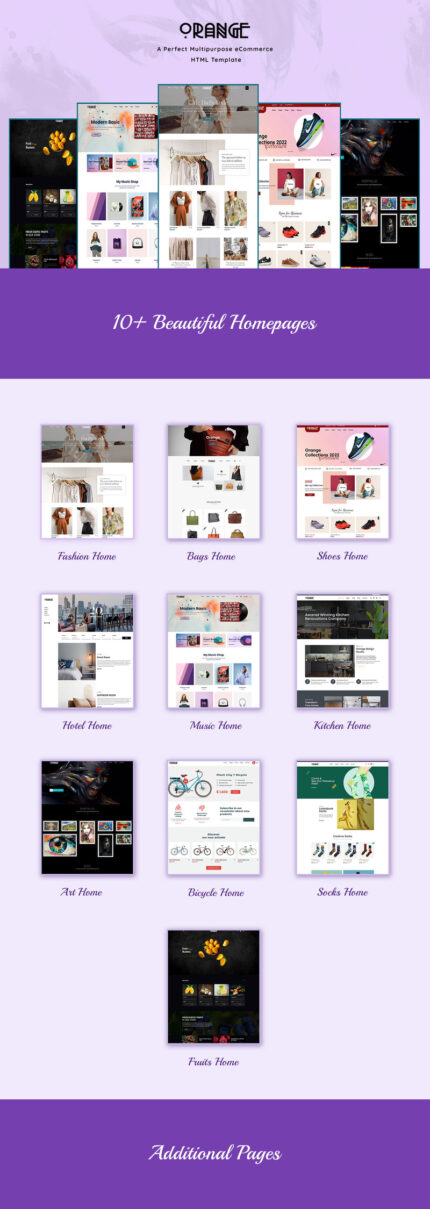Orange - Multipurpose eCommerce HTML Template - Features Image 1