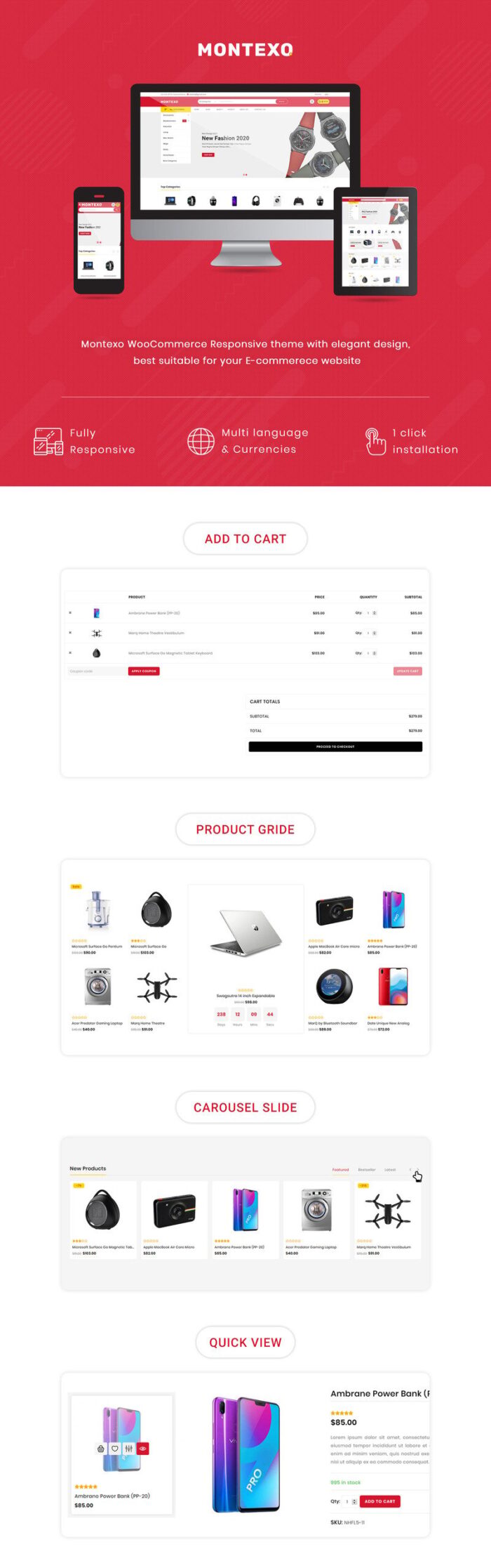 Montexo - Multipurpose Super Market WooCommerce Theme - Features Image 1