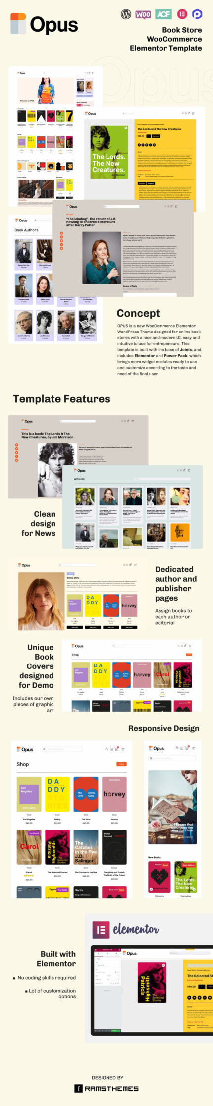 OPUS - Book Store WooCommerce Theme - Features Image 1