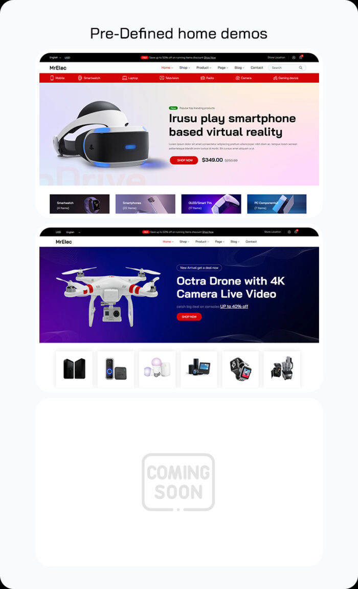 MrElec - Electronics & Gadgets Shopify Theme - Features Image 2