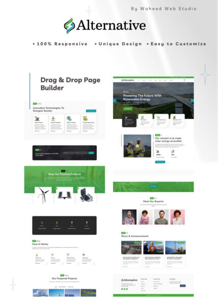 Alternative - Solar and Renewable Energy WooCommerce Theme - Features Image 1