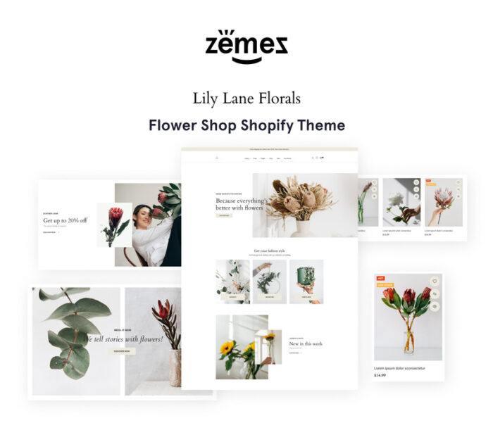 The Florist - Flower Shop Online Store 2.0 Shopify Theme - Features Image 1