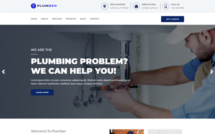 Plumbing Repair  Construction Html Templates - Features Image 1