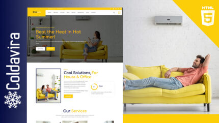 Coldavira  Air Conditioning & Heating Landing Page Template - Features Image 1