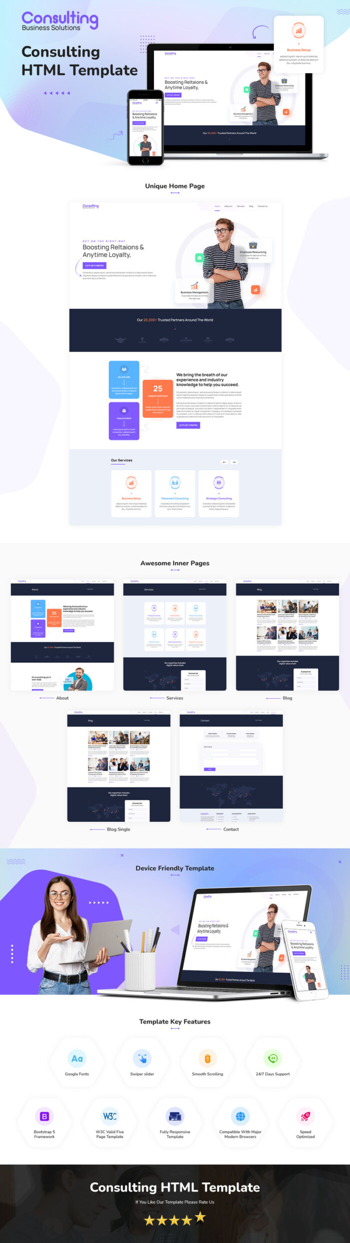 Consulting HTML Website Template - Features Image 1