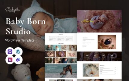 Babypiks -  Newborn Photography WordPress Elementor Theme