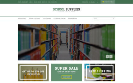 Back-to-School Goods VirtueMart Template