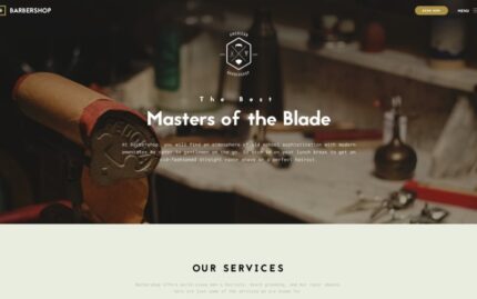 Barbershop - Hair Care & Hair Styling Website Template