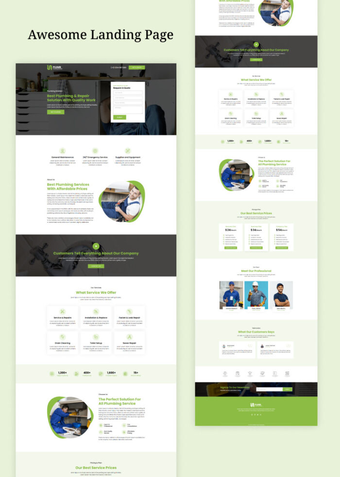 Plumb - Plumbing Services Elementor Template - Features Image 3