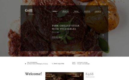 BBQ Restaurant Responsive Website Template