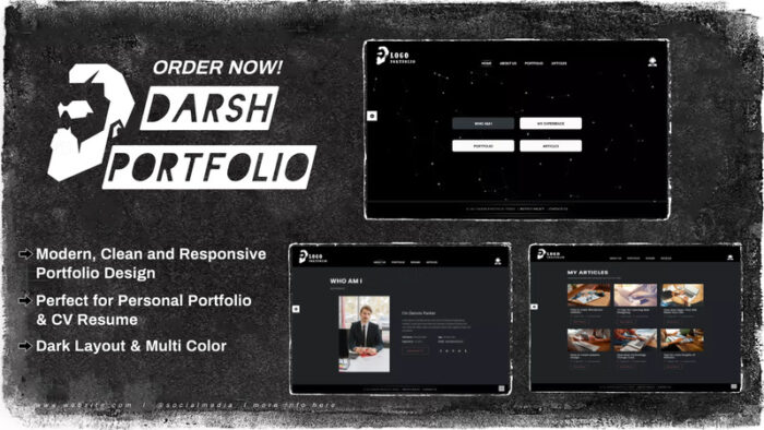 Darsh - Personal Creative Portfolio Template - Features Image 1