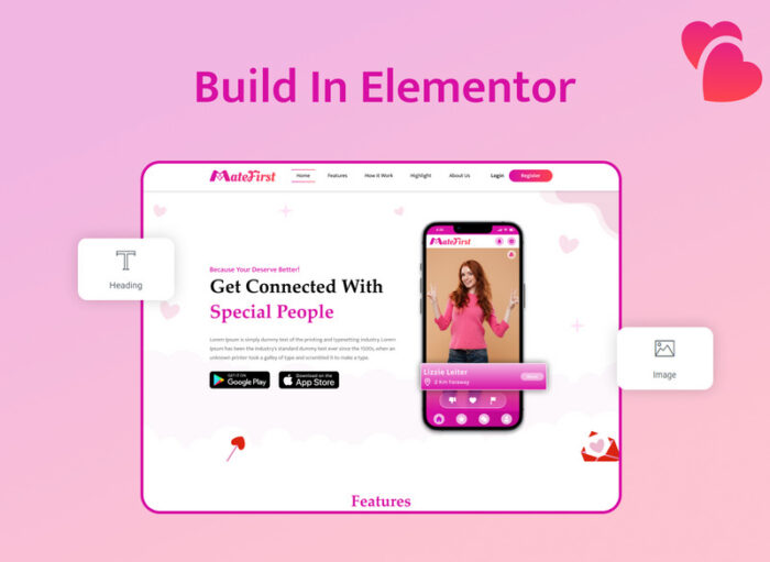 Matefirst Dating App Landing Page - Features Image 6