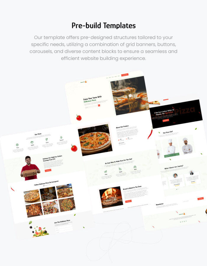 Delicious Pizza- Pizza Restaurant Elementor Landing page Template - Features Image 5