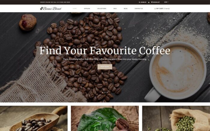 Beans Blend - Coffee Shop Shopify Theme