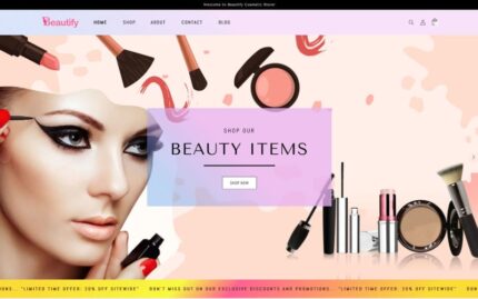 Beautify - Beauty Cosmetic Boutique skincare shopify 2.0 Theme, Shopify website template