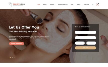 Beauty Salon Responsive Website Template