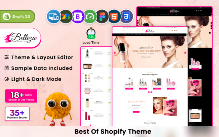 Belleza - Mega Beauty Cosmetics Super Shopify 2.0 Store