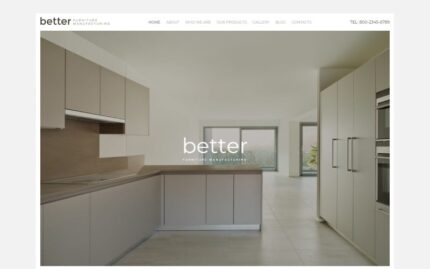 Better Furniture Manufacturing Website Template