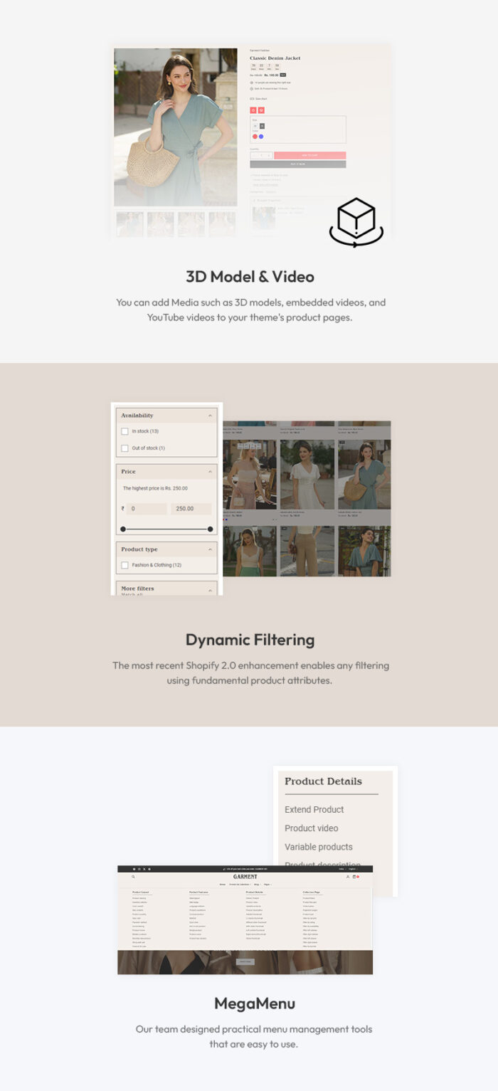 Garment - Premium Fashion & Clothing Multipurpose Shopify 2.0 Responsive Theme - Features Image 6