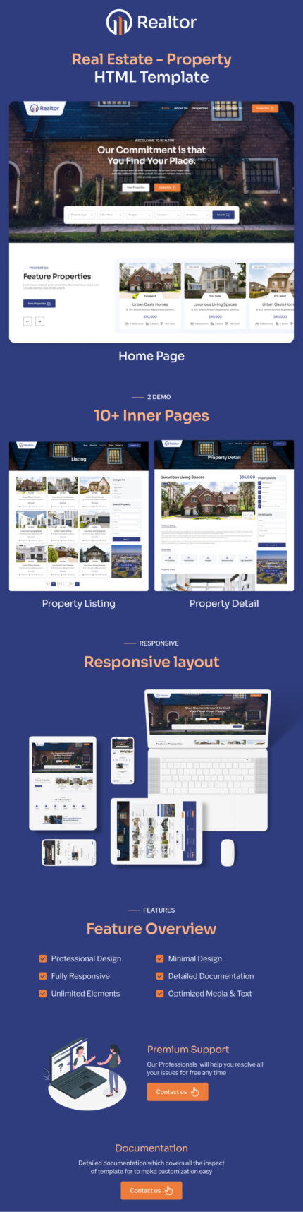 Realtor - Real Estate Agency Bootstrap HTML5 Website Template - Features Image 1