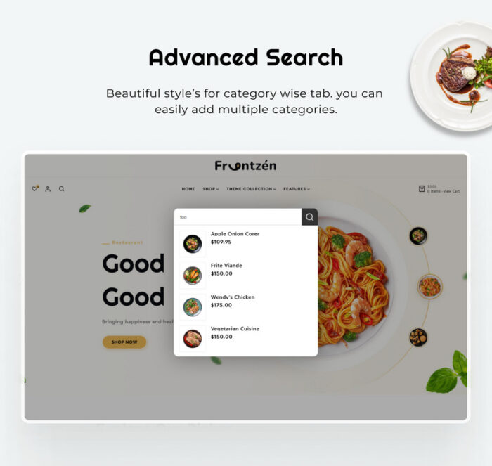 Frantzen Mega Rich Food Restaurant Shopify 2.0 Responsive Template - Features Image 6