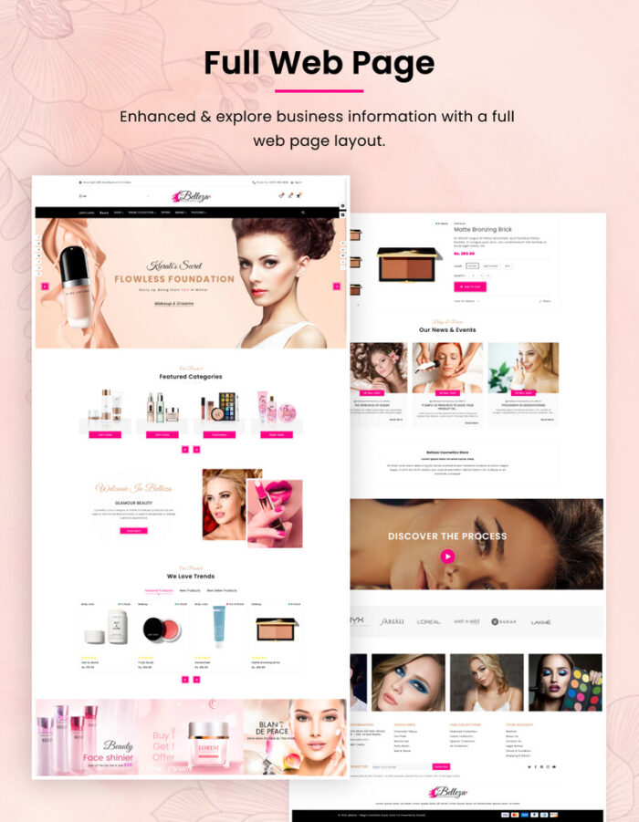 Belleza - Mega Beauty Cosmetics Super Shopify 2.0 Store - Features Image 4