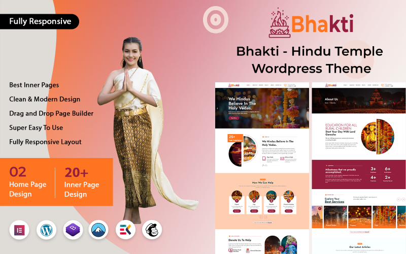 Bhakti - Hindu Temple Wordpress Theme