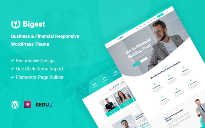 Bigest - Financial Responsive WordPress Theme