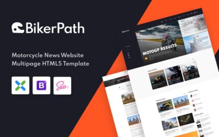 BikerPath - Motorcycle News Website Template