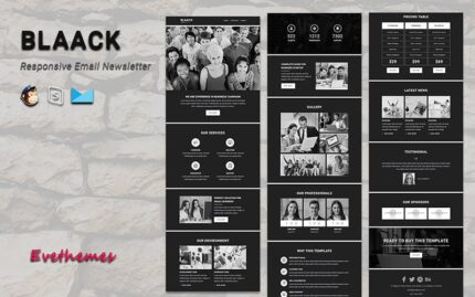 Blaack - Responsive Email Newsletter Template