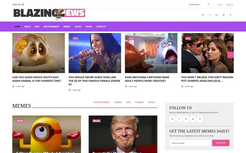 BlazingNews - News Magazine Responsive WordPress Theme