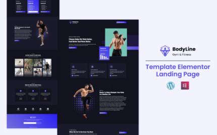 Bodyline Gym -  Health and Fitness Services Landing Page