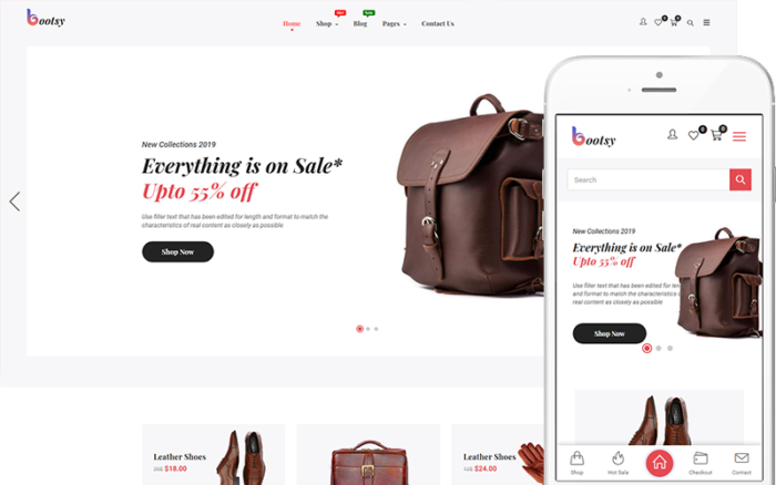 Bootsy - Theme for Leather Goods Shop WooCommerce Theme