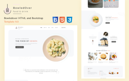 Bowled over - Food and Drink Services HTML Bootstrap Template Kit