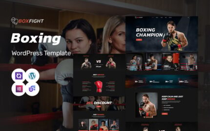 Boxfight - Boxing Club And Bodybuilding WordPress Elementor Theme