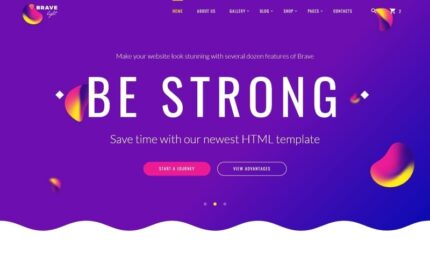 Brave Light - Creative Universal Multipurpose Website Template