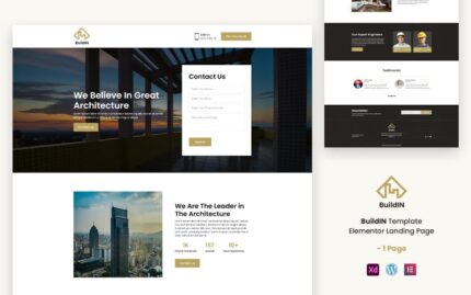 BuildIN - Architecture Services Ready to use Elementor Template