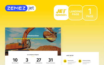 Buildom - Construction Jet Elementor Template