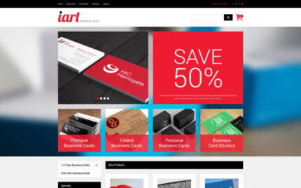 Business Cards Store Magento Theme