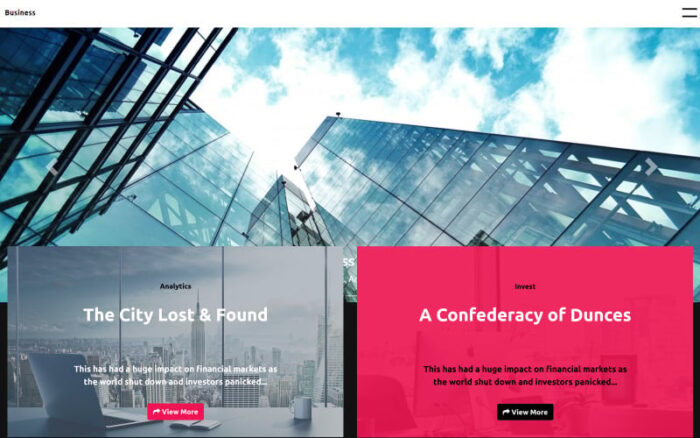 Business Template - Bootstrap | Laravel Framework Website Template