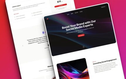 Buzzify - Social Media Marketing HTML Landing Page Template