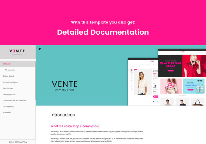 Vente - Apparel Store Clean Bootstrap Ecommerce PrestaShop Theme - Features Image 18