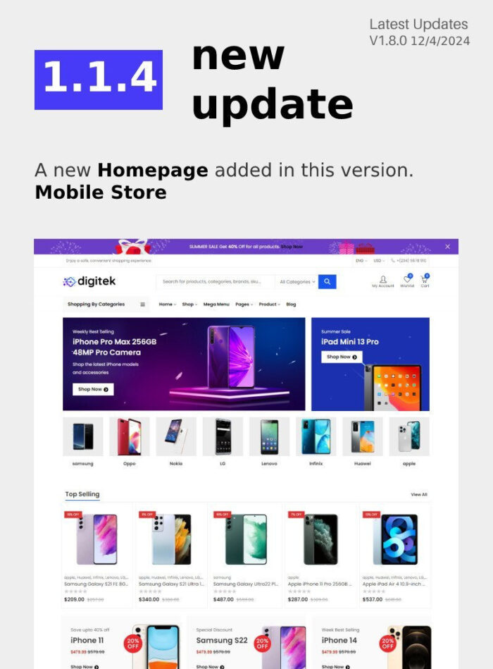 Digitek - Elementor Electronics WooCommerce Theme - Features Image 2