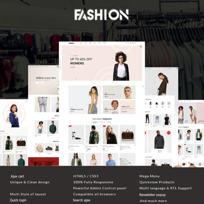 Fashion Minimal Clean PrestaShop Store - Features Image 1