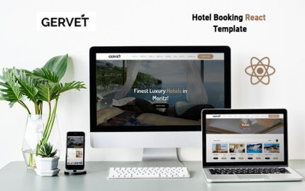 Gervet - Hotel Booking React Template - Features Image 1