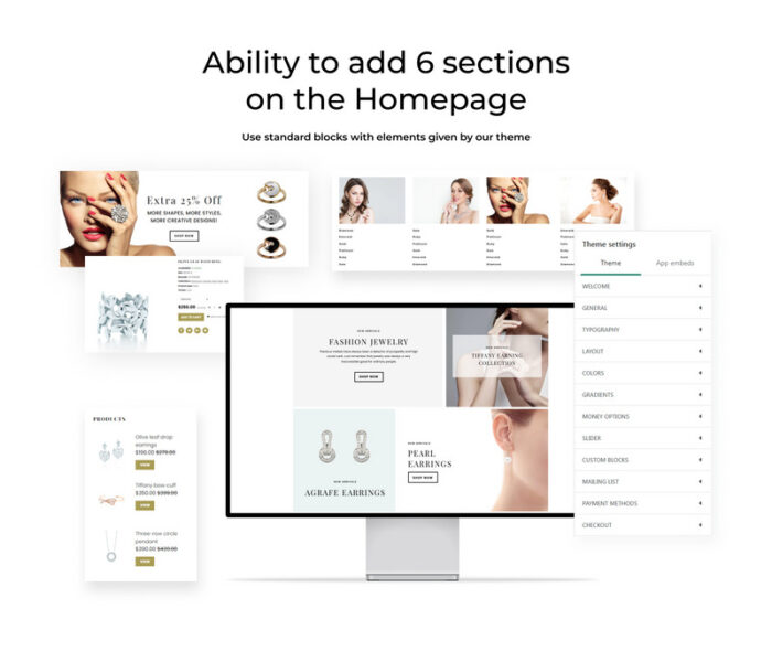 Shine & Sparkle - Jewelry Store Clean Shopify Theme - Features Image 2